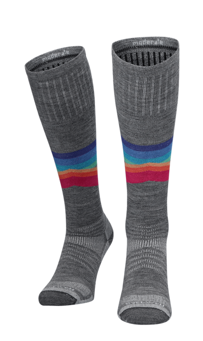 Rainbow Racer UL Damen Skisocken 15-20 mmHg Grey