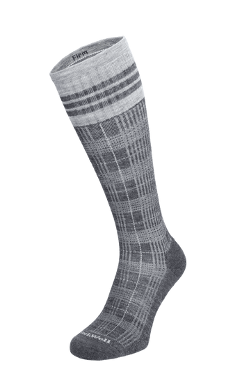 Tartan Herren Kompressionsstrümpfe 20-30 mmHg Charcoal