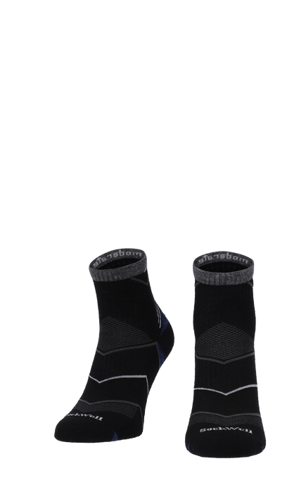 Incline Quarter Herren Sportsocken 15-20 mmHg Black