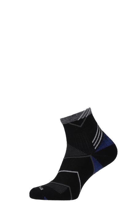 Incline Quarter Herren Sportsocken 15-20 mmHg Black
