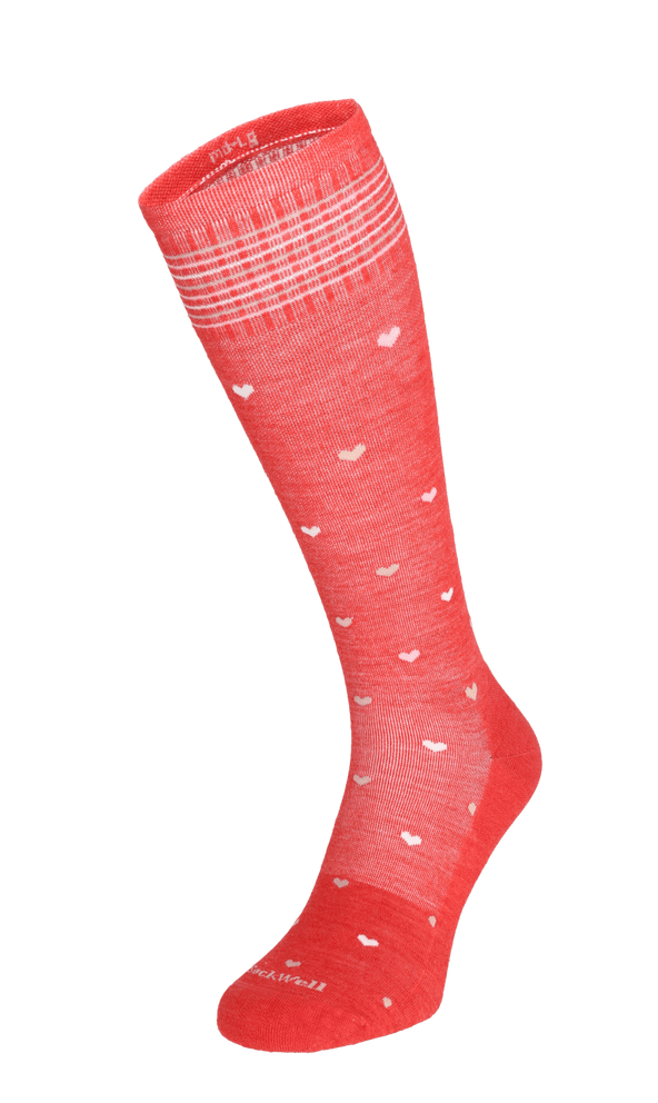 Full Heart Damen Kompressionsstrümpfe 15-20 mmHg Poppy