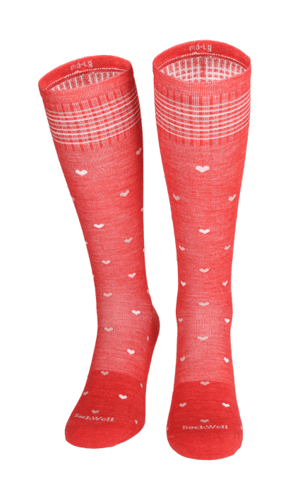 Full Heart Damen Kompressionsstrümpfe 15-20 mmHg Poppy