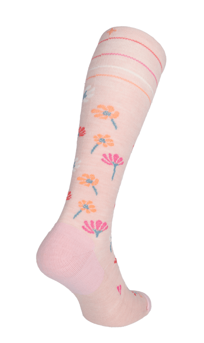 Field Flower Damen Kompressionsstrümpfe 15-20 mmHg Rose