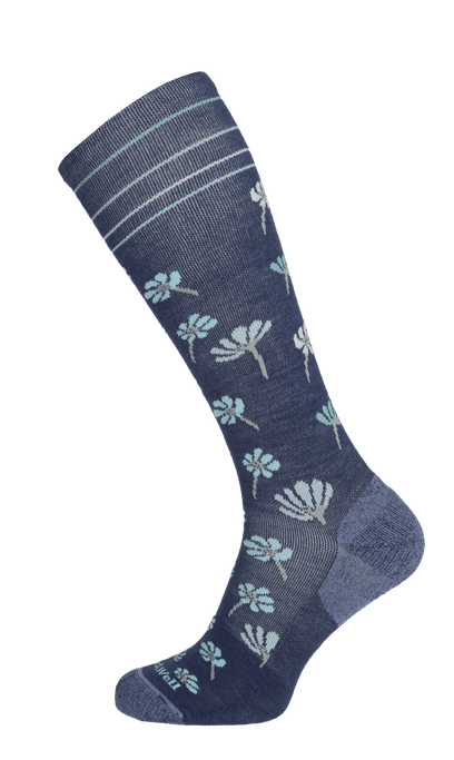 Field Flower Damen Kompressionsstrümpfe 15-20 mmHg Denim