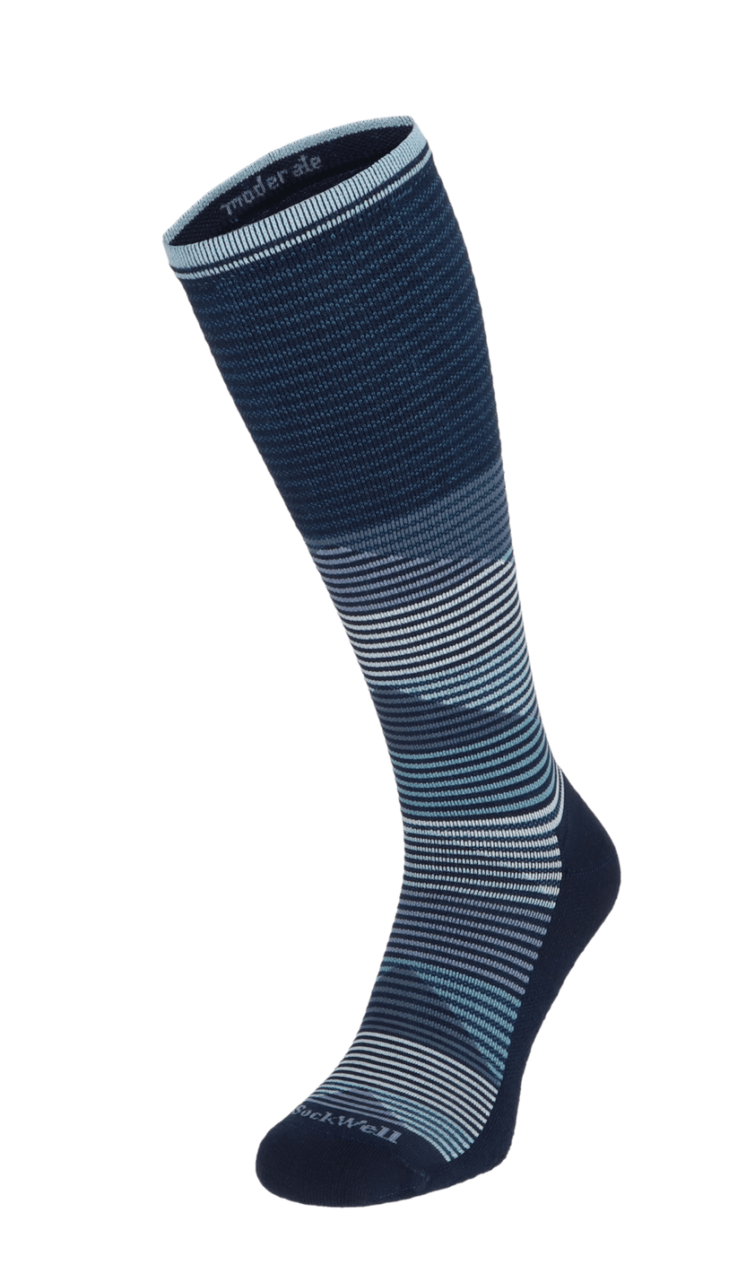 Geo Jim Damen Kompressionsstrümpfe 15-20 mmHg Navy