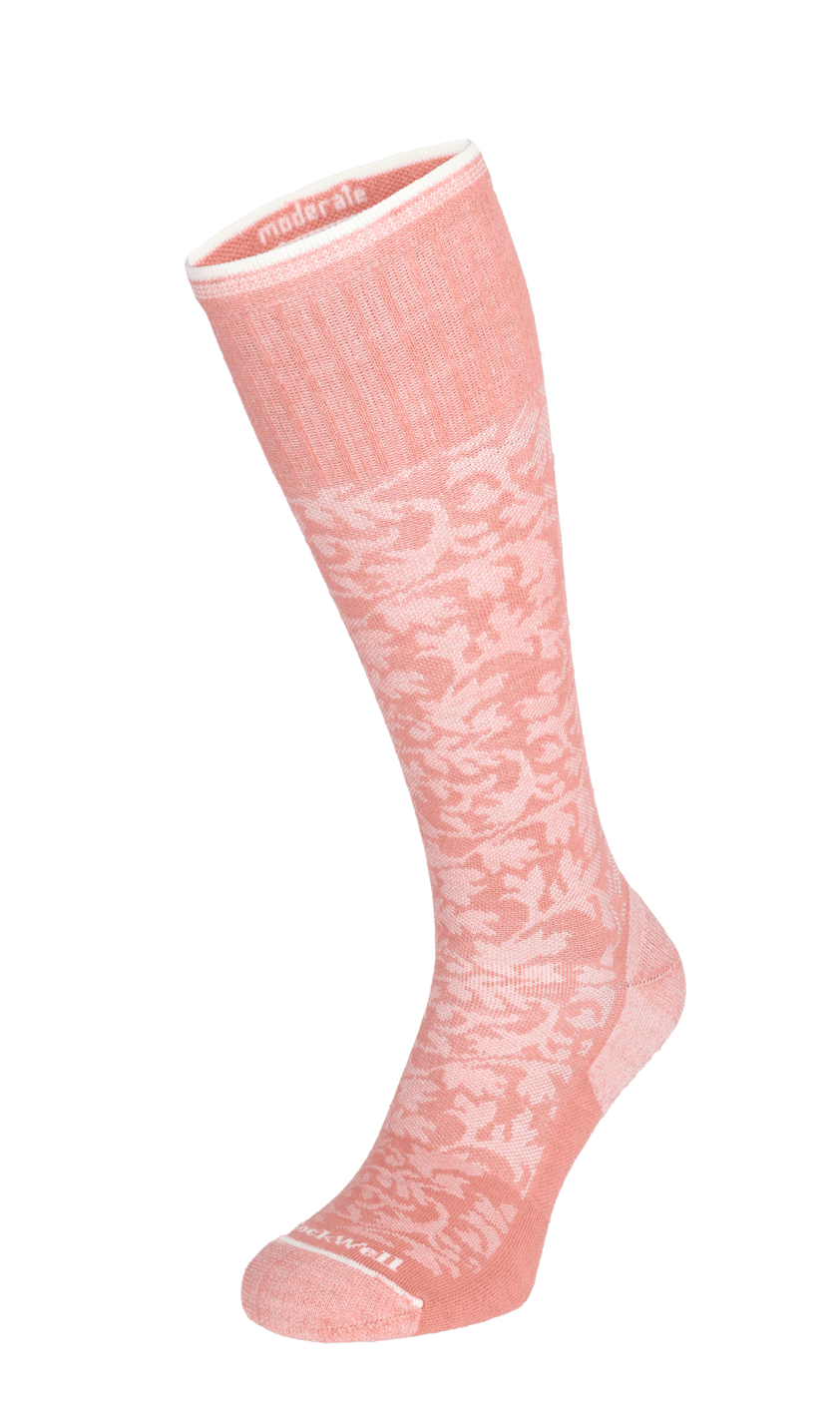 Damask Damen Kompressionsstrümpfe 15-20 mmHg Pink Clay