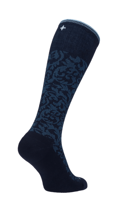 Damask Damen Kompressionsstrümpfe 15-20 mmHg Navy