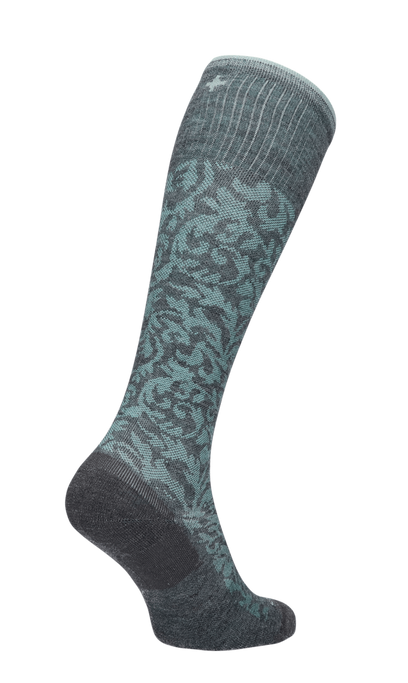 Damask Damen Kompressionsstrümpfe 15-20 mmHg Charcoal