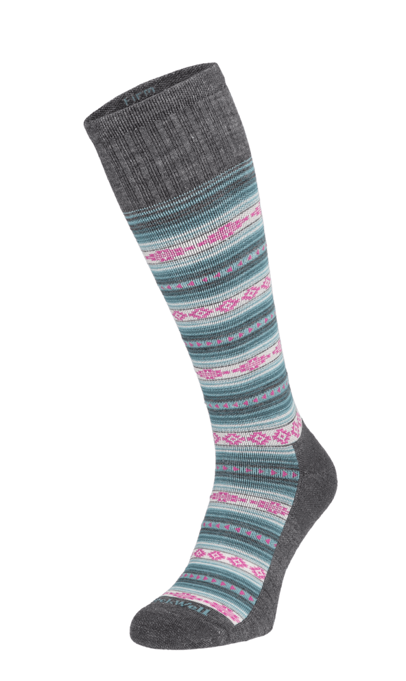 Southwest Stripe Damen Kompressionsstrümpfe 20-30 mmHg Charcoal