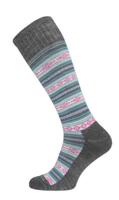 Southwest Stripe Damen Kompressionsstrümpfe 20-30 mmHg Charcoal