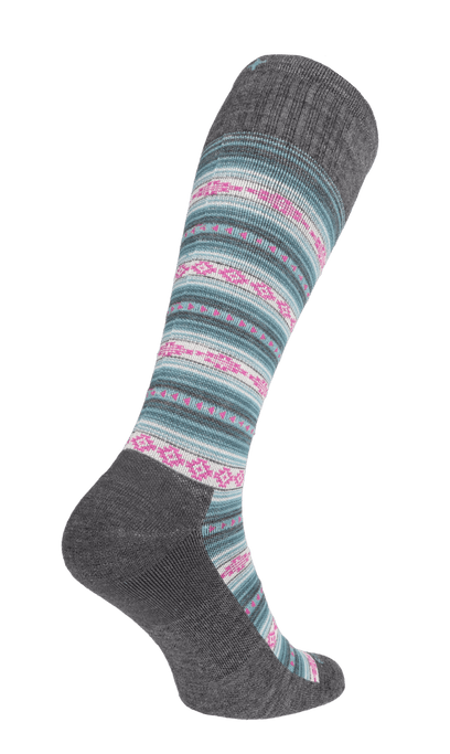 Southwest Stripe Damen Kompressionsstrümpfe 20-30 mmHg Charcoal