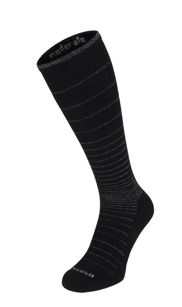 Circulator Damen Kompressionsstrümpfe 15-20 mmHg Black Sparkle