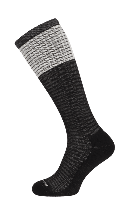 Laced Damen Kompressionsstrümpfe 20-30 mmHg Black