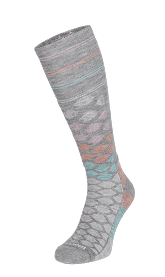 The Edge Medium Damen Skisocken 15-20 mmHg Grey