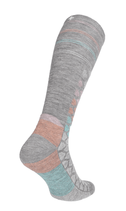 The Edge Medium Damen Skisocken 15-20 mmHg Grey