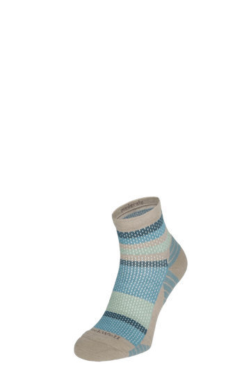 Journey Quarter Damen Wandersocken 15-20 mmHg Putty