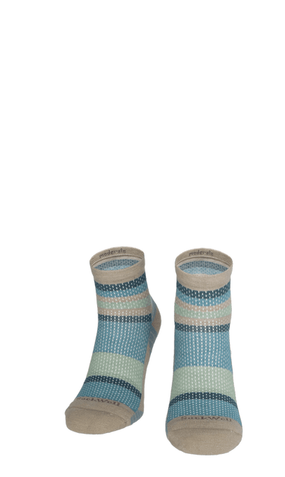 Journey Quarter Damen Wandersocken 15-20 mmHg Putty