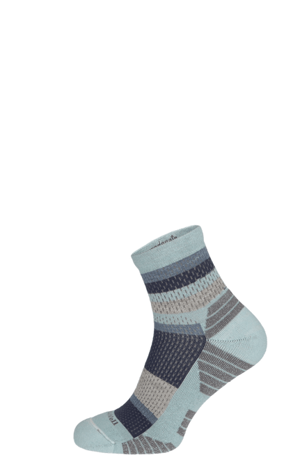 Journey Quarter Damen Wandersocken 15-20 mmHg Chambray