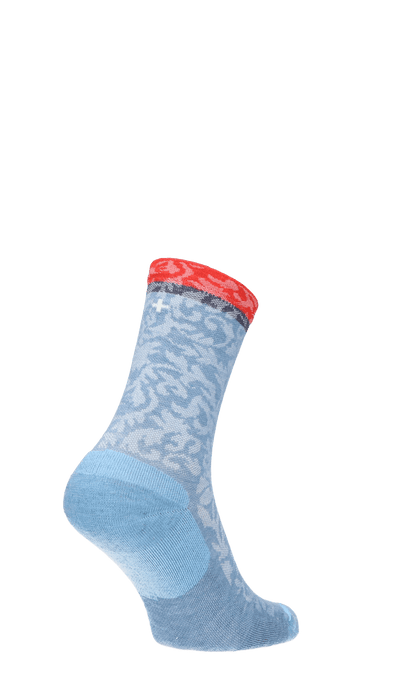 Plantar Cush Crew Damen Socken 20-30 mmHg Bluestone