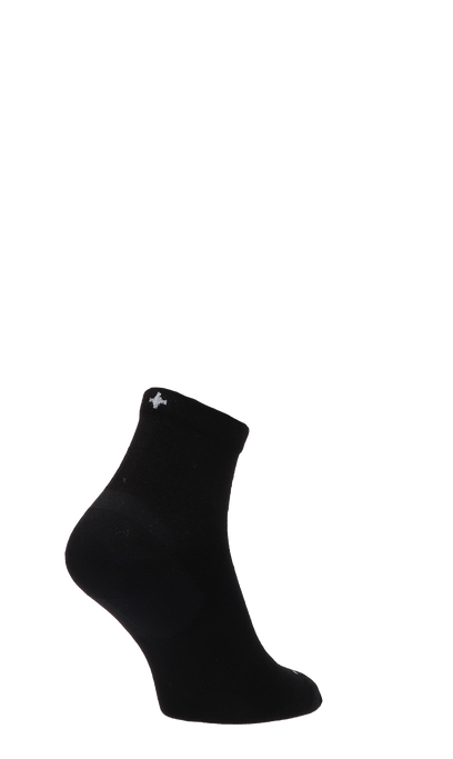 Plantar Ease Quarter Herren Socken 20-30 mmHg Black Solid