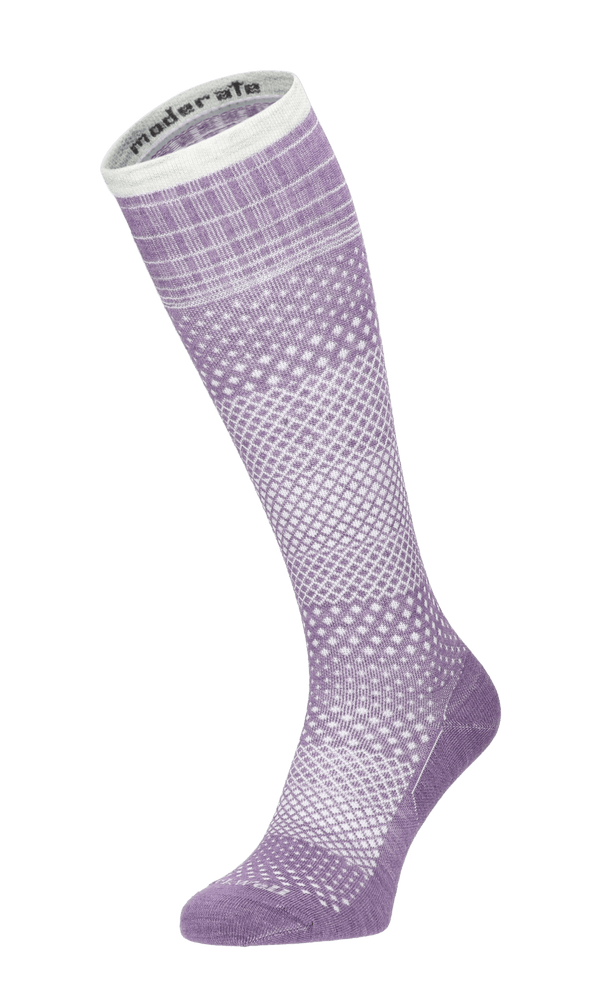 Micro Grade Damen Kompressionsstrümpfe 15-20 mmHg Plum