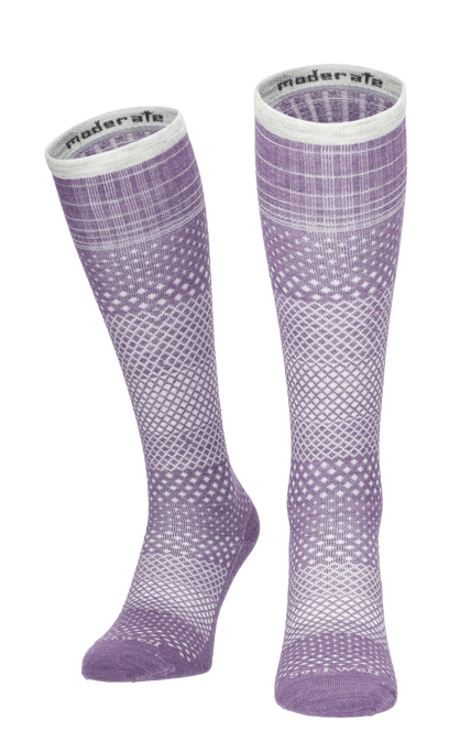 Micro Grade Damen Kompressionsstrümpfe 15-20 mmHg Plum