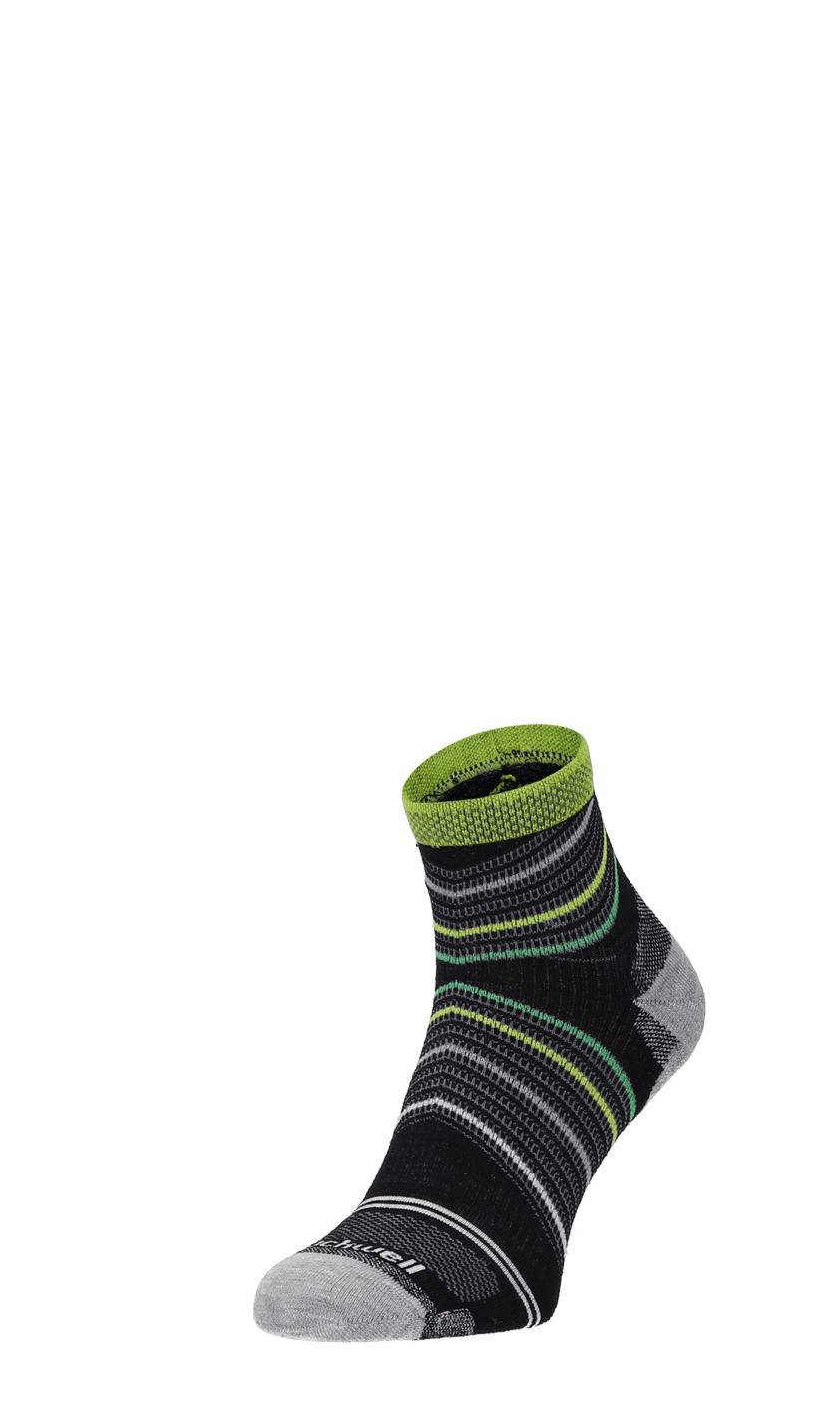 Pacer Quarter Herren Sportsocken 20-30 mmHg Black