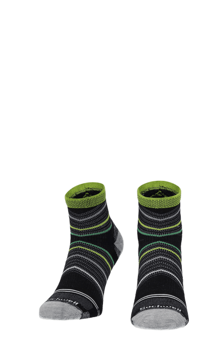 Pacer Quarter Herren Sportsocken 20-30 mmHg Black