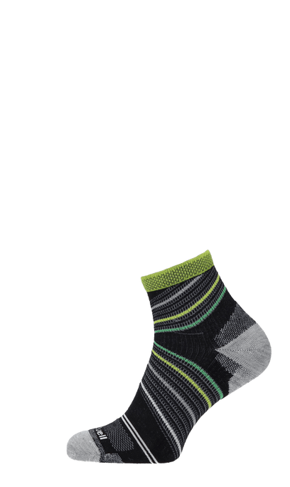Pacer Quarter Herren Sportsocken 20-30 mmHg Black