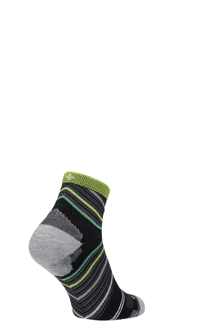 Pacer Quarter Herren Sportsocken 20-30 mmHg Black