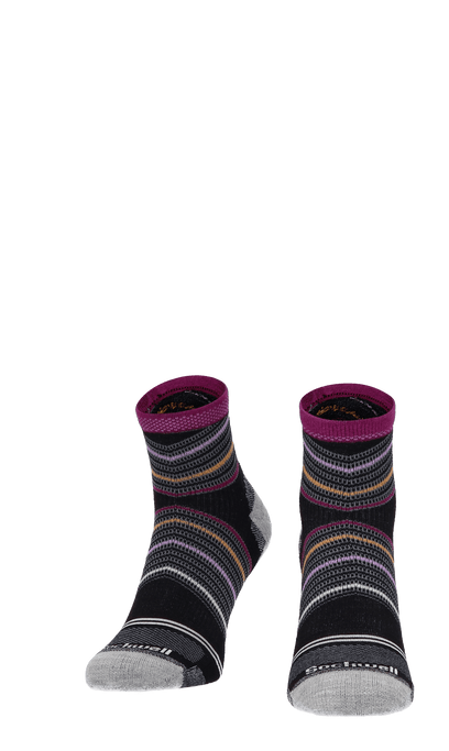 Pacer Quarter Damen Sportsocken 20-30 mmHg Black