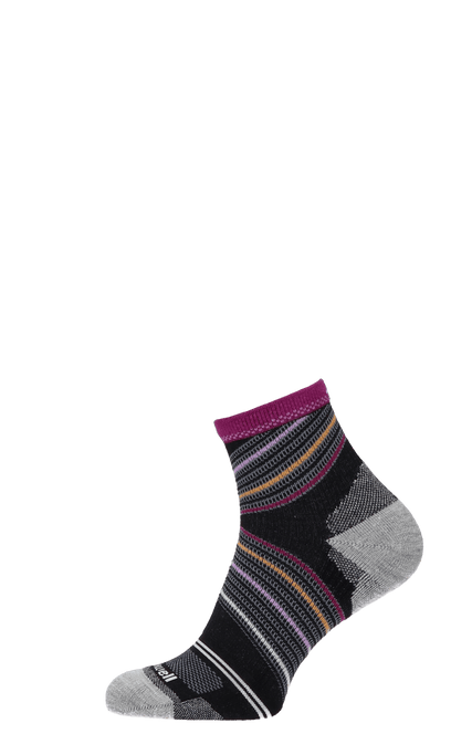 Pacer Quarter Damen Sportsocken 20-30 mmHg Black