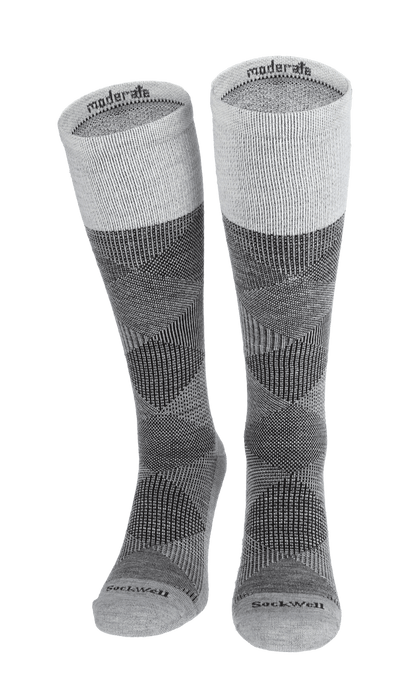 Diamond Dandy Herren Kompressionsstrümpfe 15-20 mmHg Light Grey