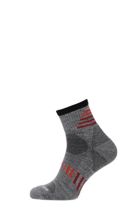 Ascend II Quarter Herren Wandersocken 15-20 mmHg Grey