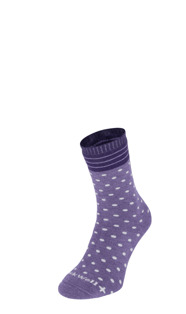 Plush Damen Diabetikersocken Plum