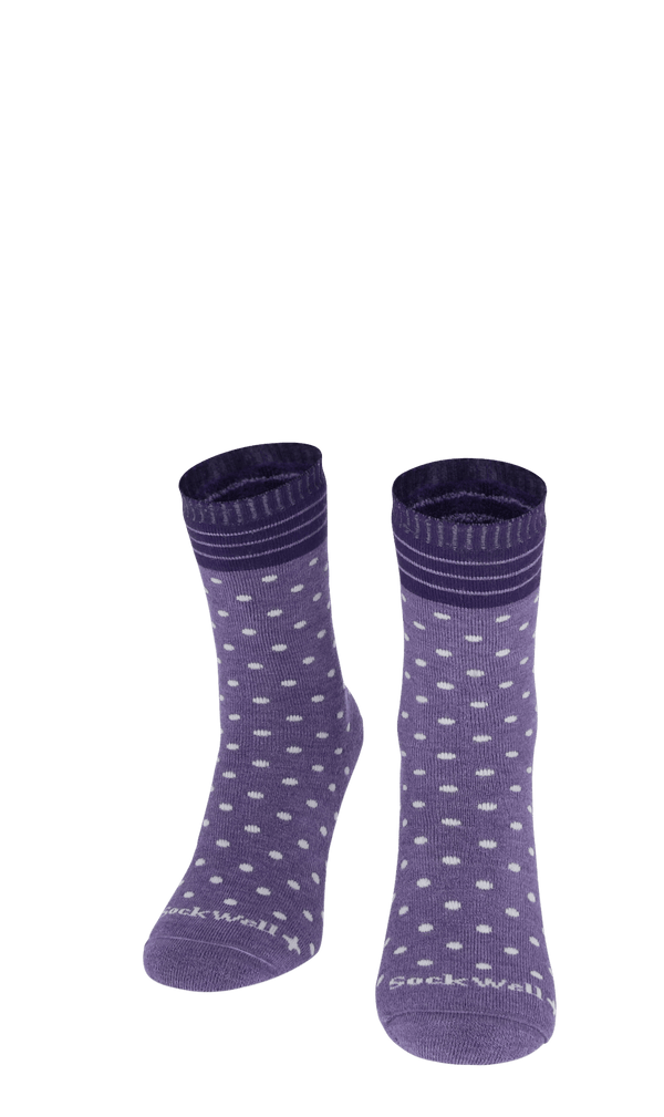 Plush Damen Diabetikersocken Plum