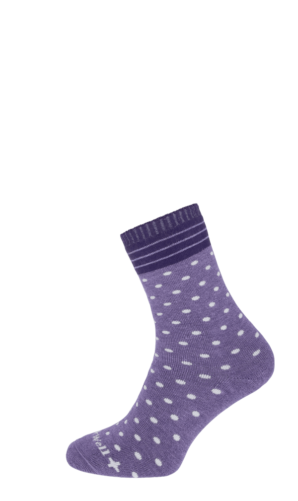 Plush Damen Diabetikersocken Plum