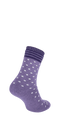 Plush Damen Diabetikersocken Plum