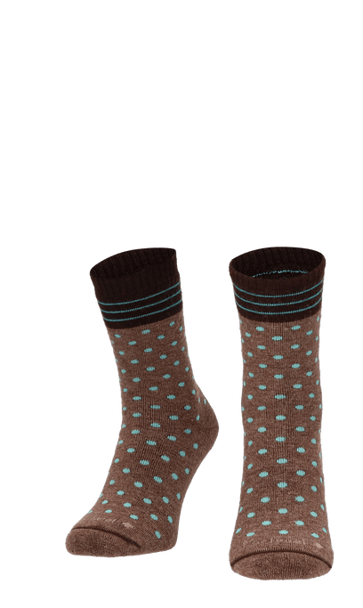 Plush Damen Diabetikersocken Braun