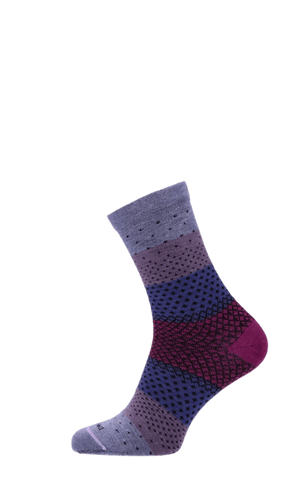 Plantar Ease Crew Damen Socken 20-30 mmHg Lilac