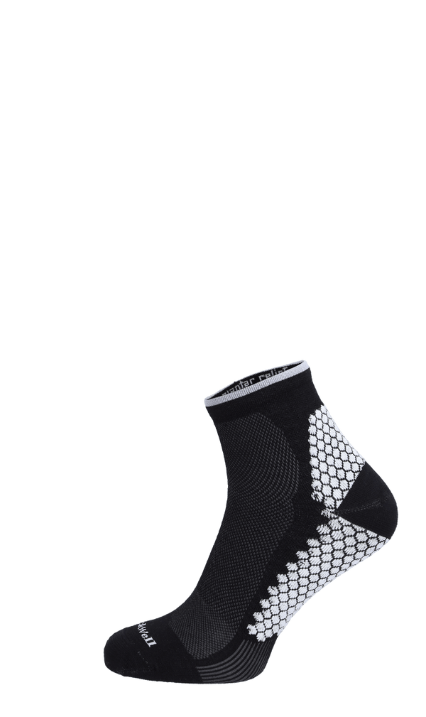 Plantar Sport Quarter Herren Socken Black