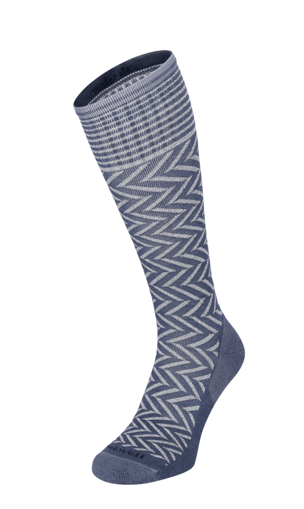 Chevron Damen Kompressionsstrümpfe 15-20 mmHg Denim Sparkle