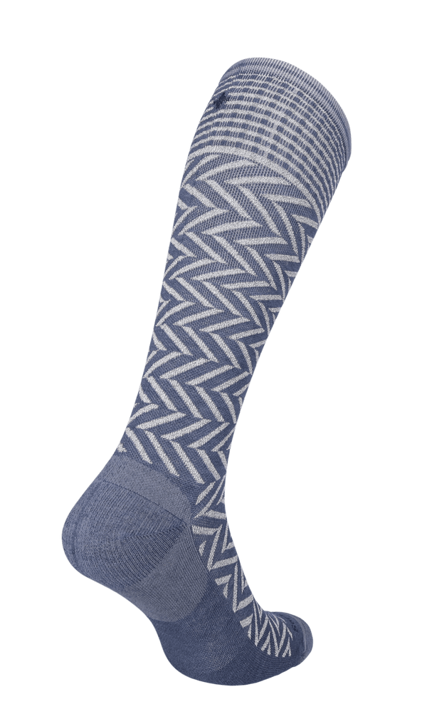 Chevron Damen Kompressionsstrümpfe 15-20 mmHg Denim Sparkle