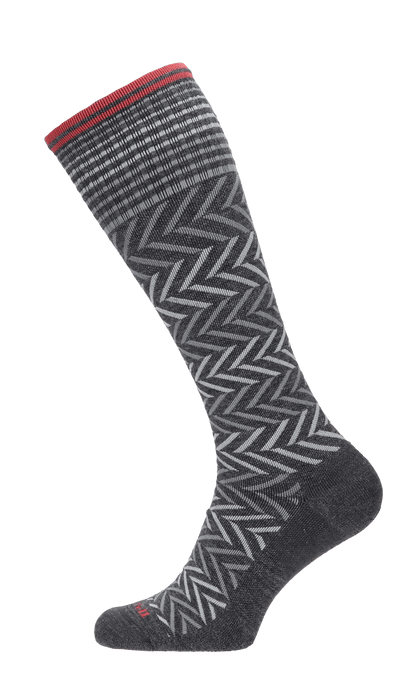 Chevron Damen Kompressionsstrümpfe 15-20 mmHg Charcoal