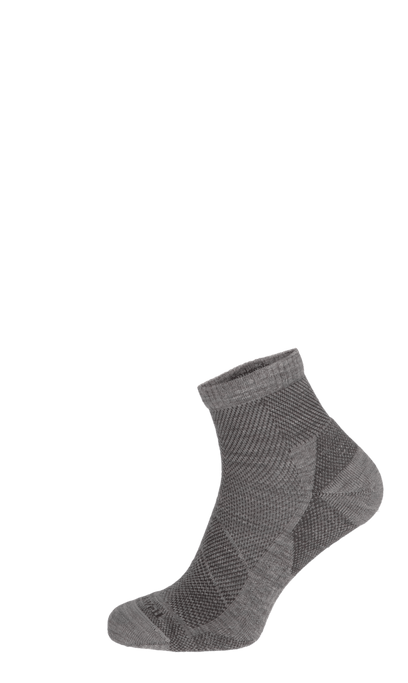 Elevate Quarter Herren Sportsocken 15-20 mmHg Light Grey