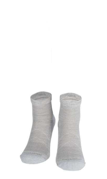 Elevate Quarter Damen Sportsocken 15-20 mmHg Ash
