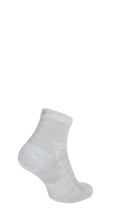 Elevate Quarter Damen Sportsocken 15-20 mmHg Ash