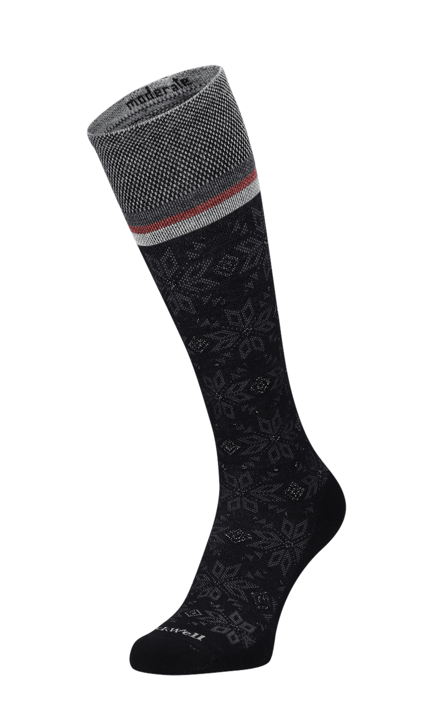 Winterland Damen Kompressionsstrümpfe 15-20 mmHg Black