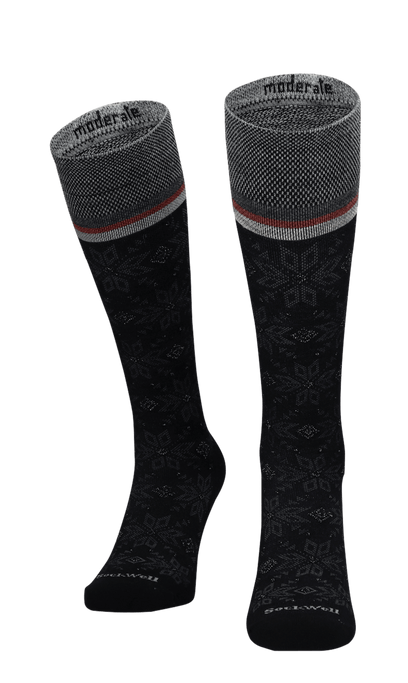 Winterland Damen Kompressionsstrümpfe 15-20 mmHg Black