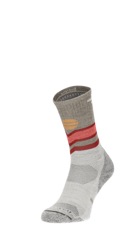 Mountain Beat Crew Damen Wandersocken 15-20 mmHg Natural